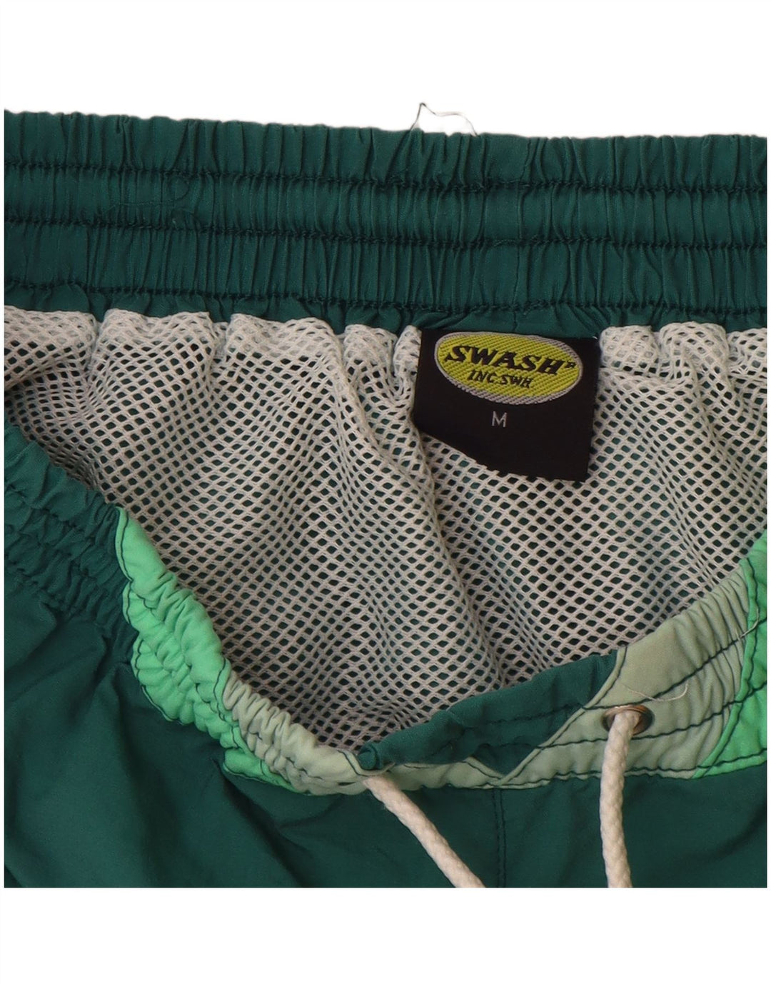 Pantaloncini da bagno per ragazzi SWASH 11-12 anni Poliammide color block verde medio