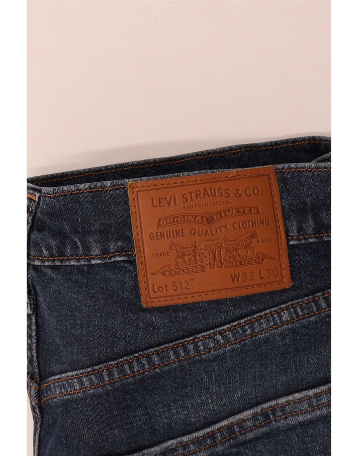 Jeans Levi's Uomo 512 Slim Tapered W32 L30 Cotone Blu