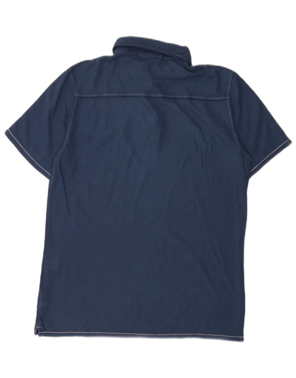 Polo da uomo Dkny piccola in cotone blu navy