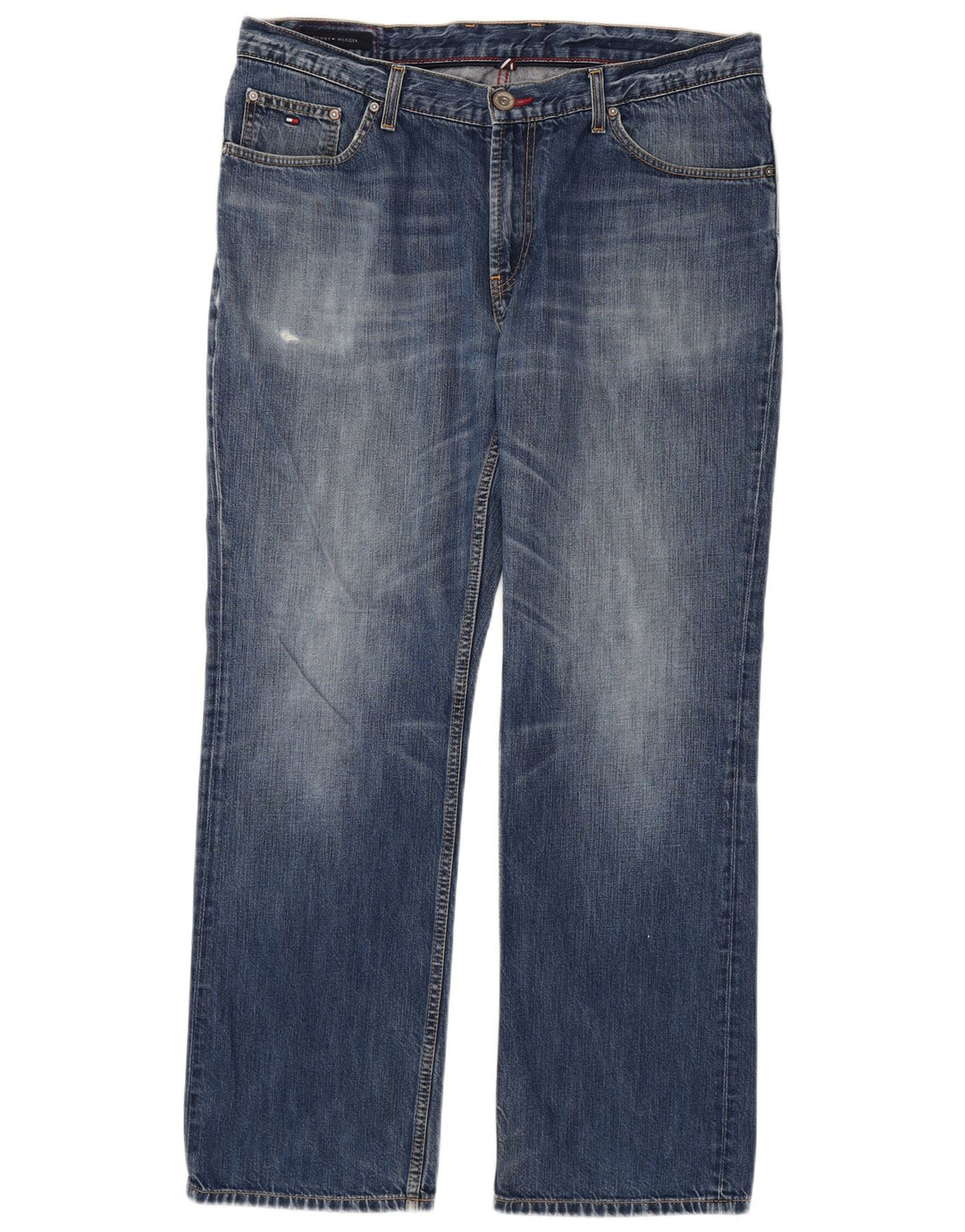 Jeans dritti da uomo Tommy Hilfiger W38 L32 cotone blu