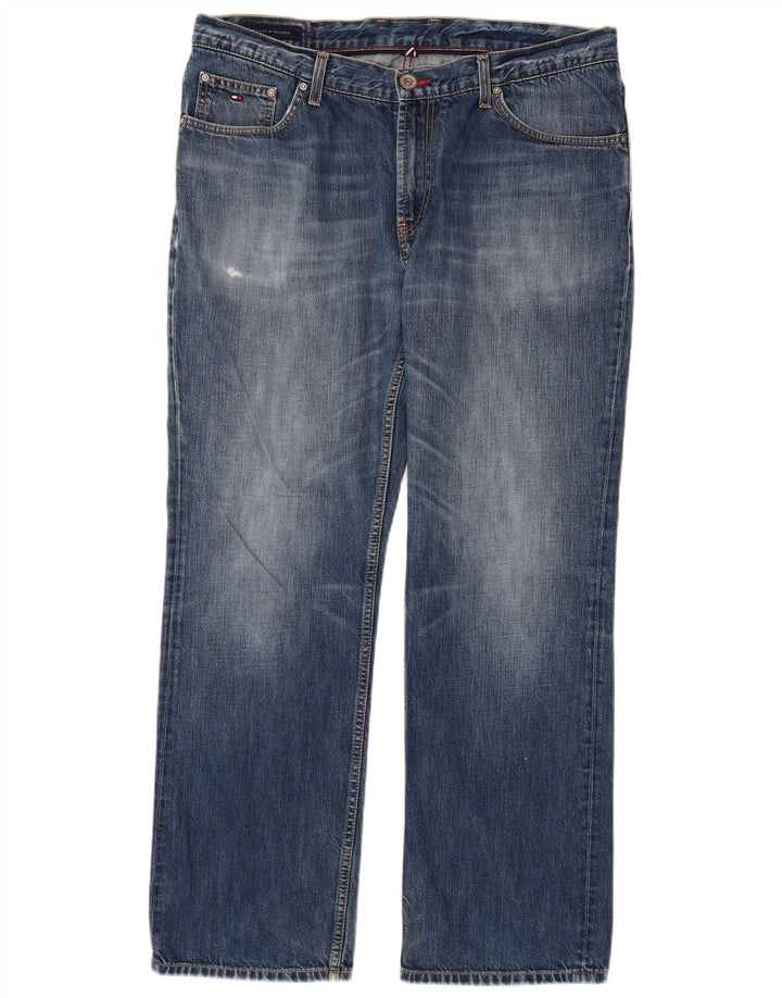 Jeans dritti da uomo Tommy Hilfiger W38 L32 cotone blu