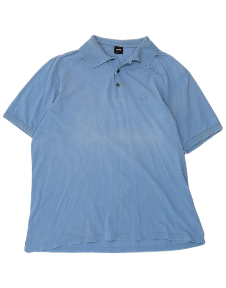 Polo da uomo HUGO BOSS XL in cotone blu
