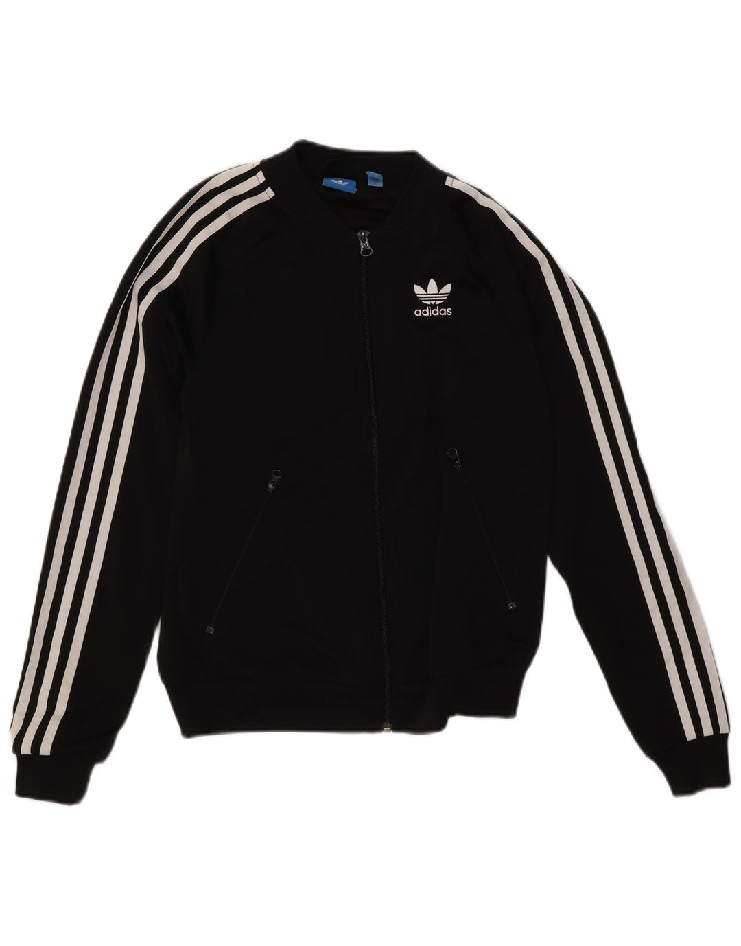 Giacca da ginnastica grafica da donna Adidas UK 6 XS poliestere nero
