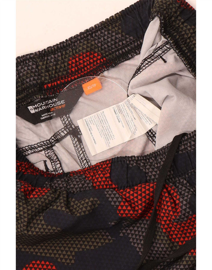 Pantaloncini sportivi da uomo Mountain Warehouse XS in poliestere mimetico multicolore