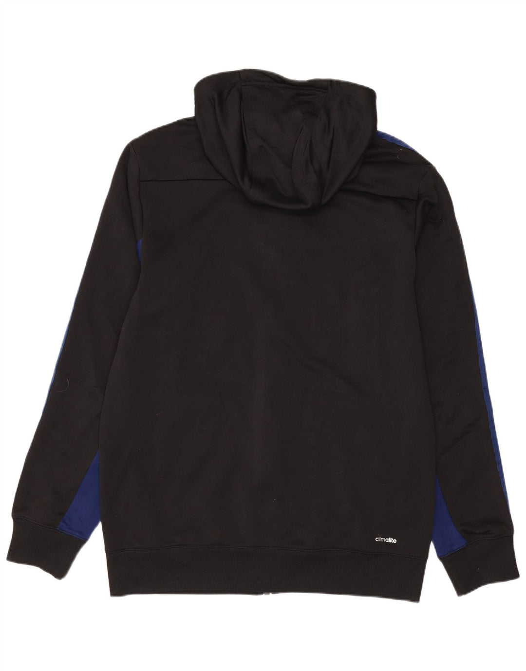 Maglione con cappuccio e zip ADIDAS Climalite da uomo, colore nero medio