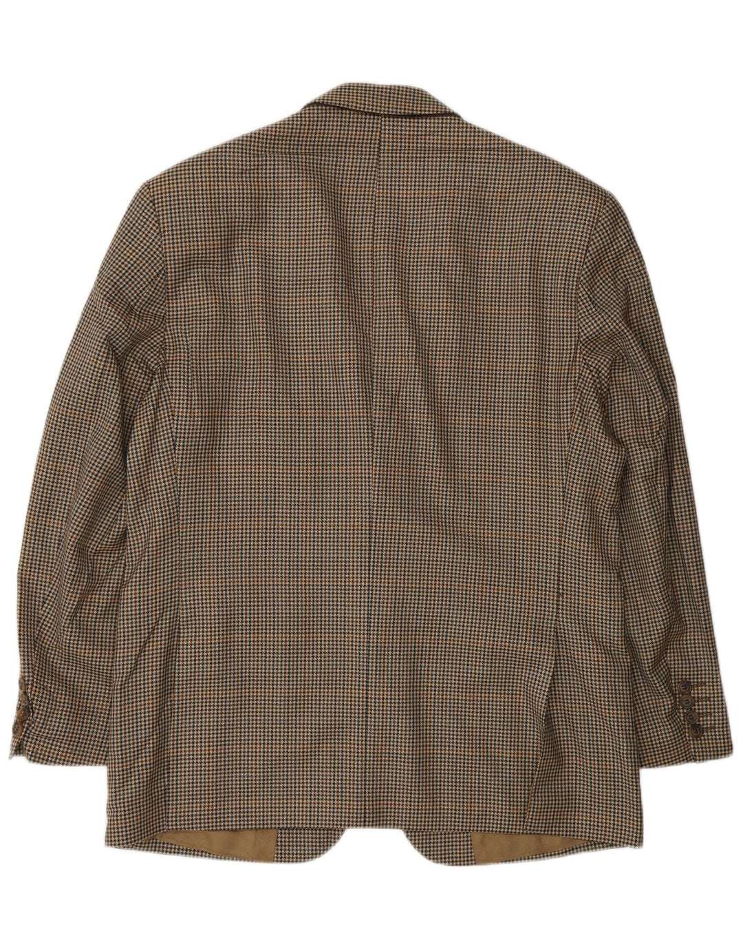 Giacca blazer a 2 bottoni da uomo Marks & Spencer UK 40 Lana a quadri beige medio