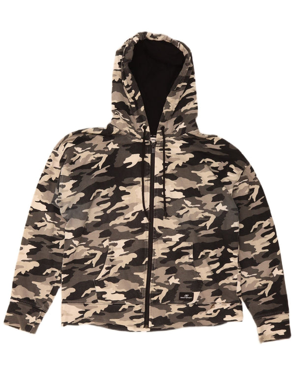 Maglione con cappuccio e zip da donna Dkny UK 14 Cotone mimetico medio multicolore