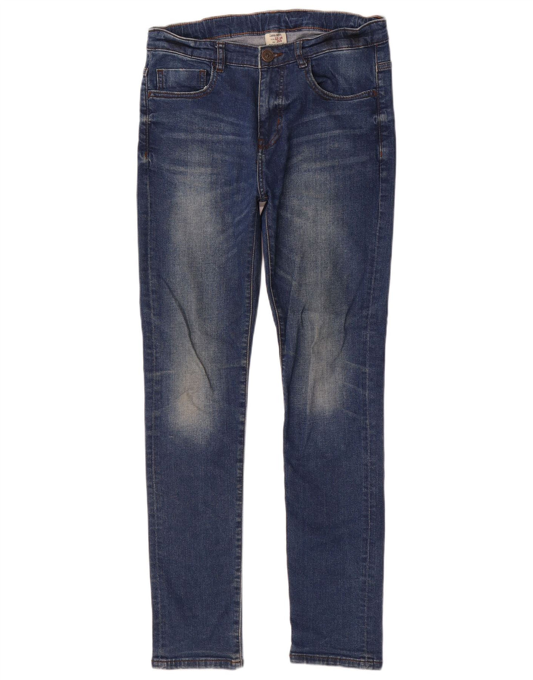 Jeans slim Zara da bambino 13-14 anni W28 L30 cotone blu