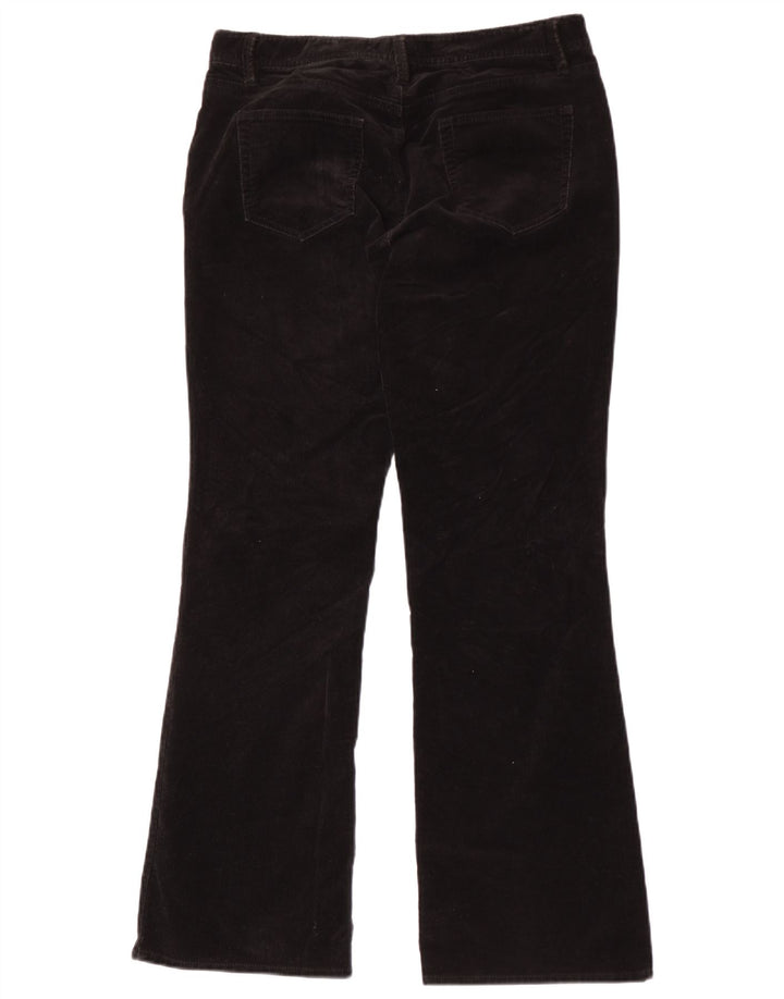 Pantaloni da donna in velluto a coste bootcut Eddie Bauer US 8 Medium W30 L31 Neri