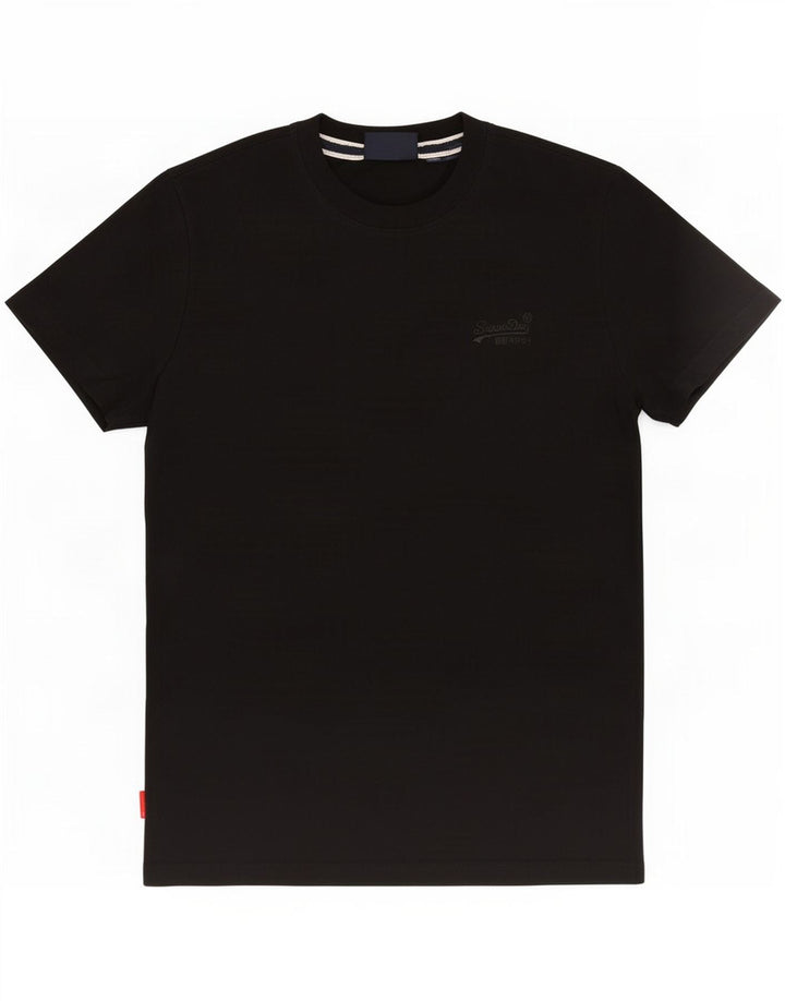 Superdry T-shirt da uomo Top Medium Black Cotton