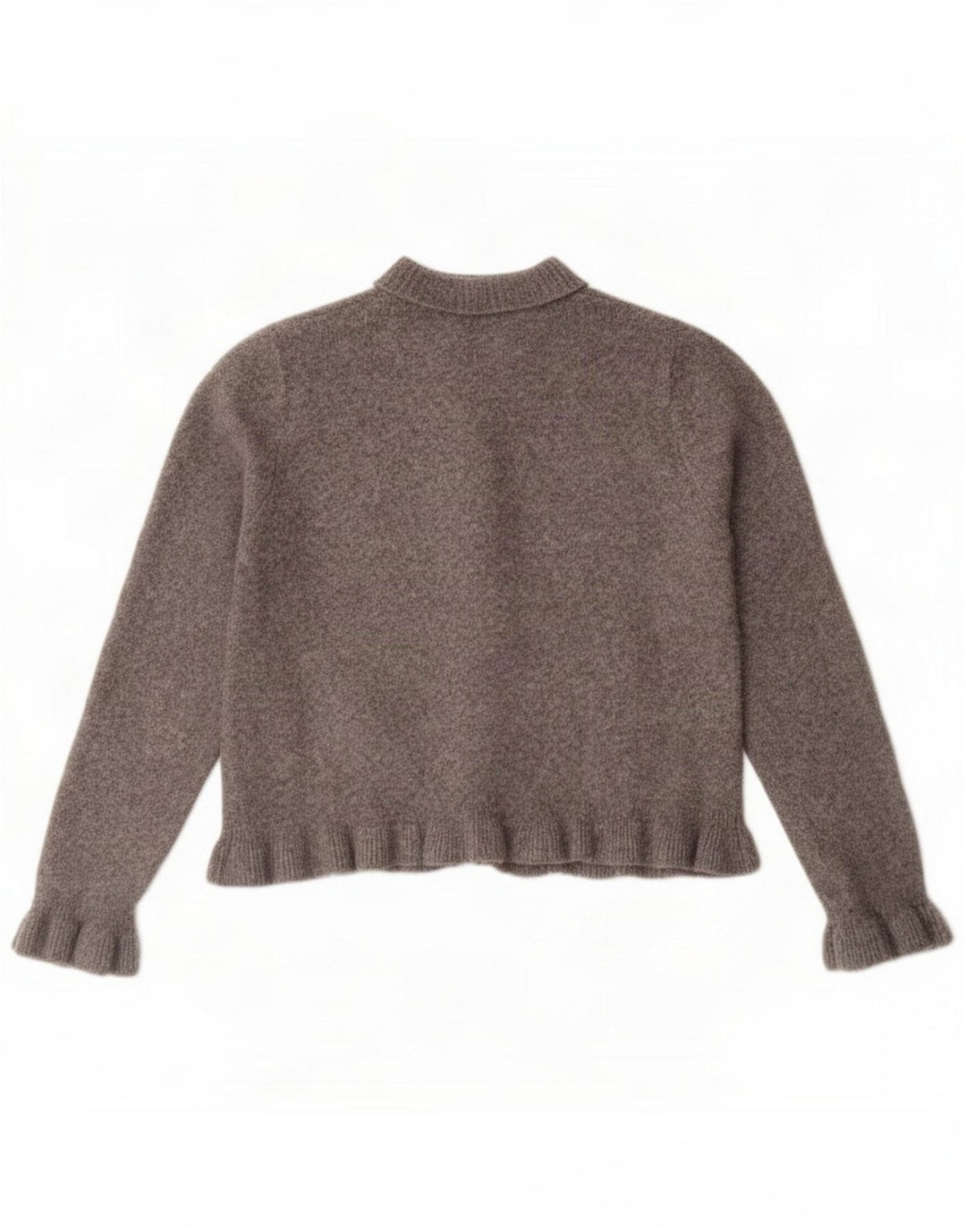 Maglione cardigan da donna Zara UK 14 Poliestere grigio medio