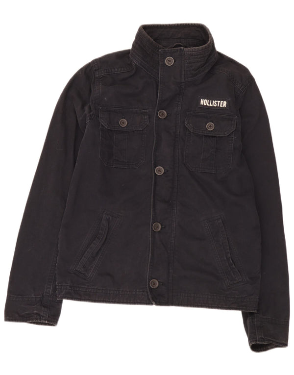 Giacca utility da uomo Hollister UK 42 XL cotone nero