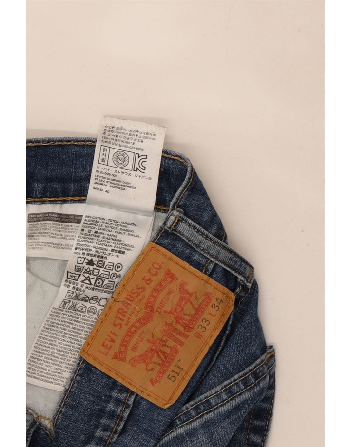 Jeans Levi's Uomo 511 Slim W33 L31 Cotone Blu
