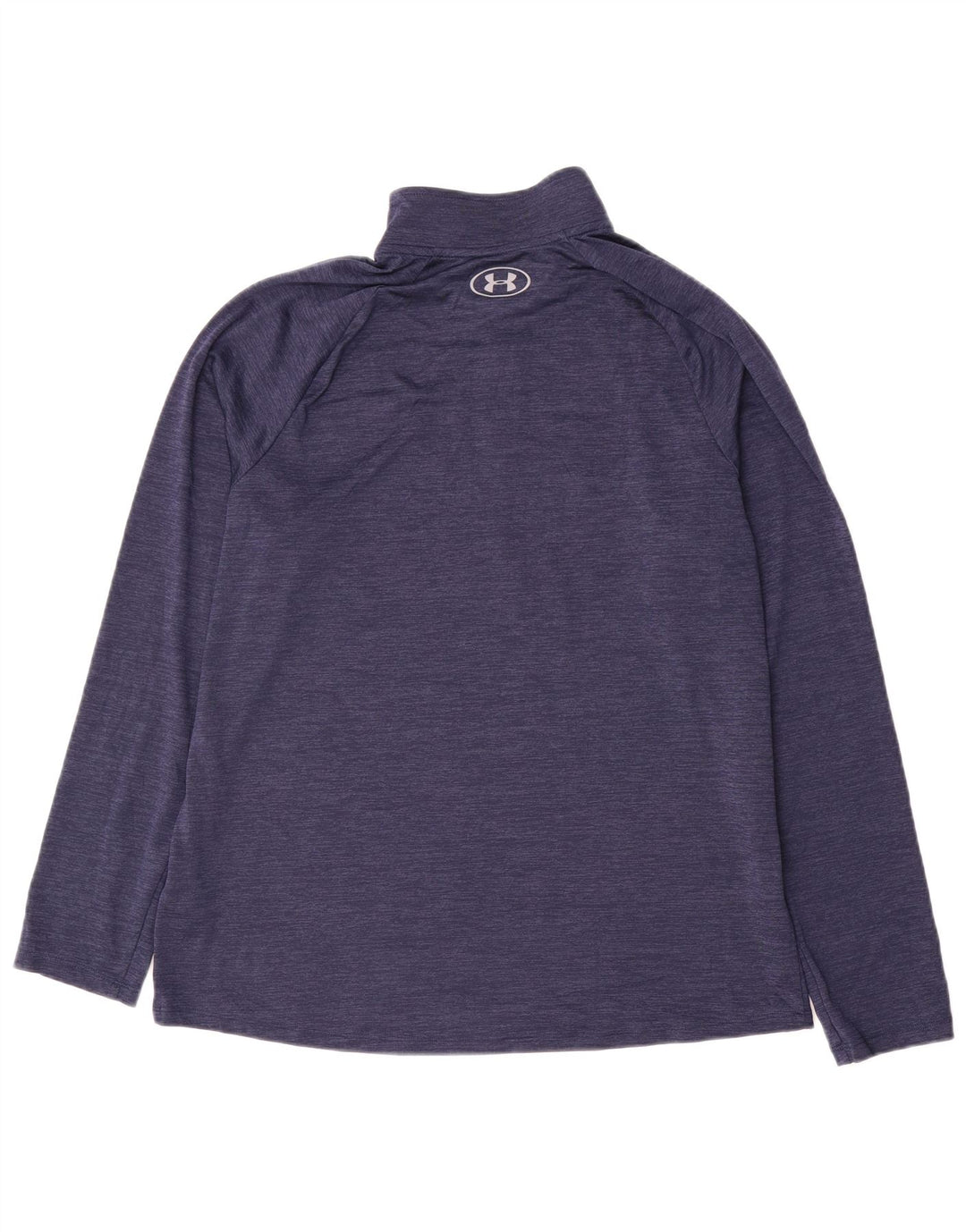 Under Armour - Tuta da uomo pullover con zip e collo, grande gessato blu navy
