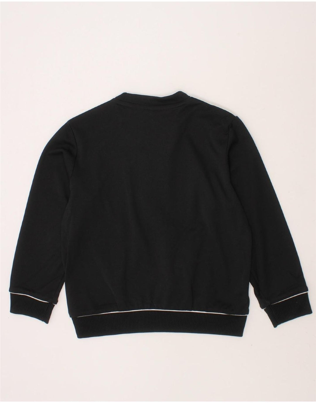 ADIDAS Boys Climawarm Graphic Sweatshirt Jumper 5-6 Years Black Polyester Vintage Adidas and Second-Hand Adidas from Messina Hembry 