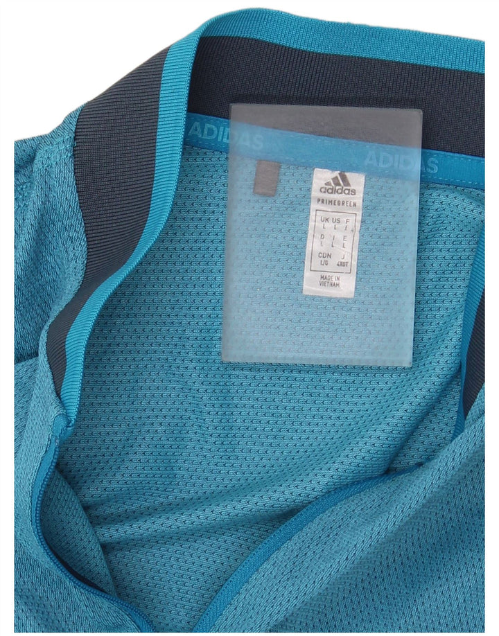 Canotta da donna Adidas UK 14 Large Blu Colourblock