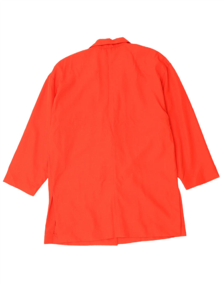 LUISA SPAGNOLI Giacca blazer oversize da donna a 2 bottoni UK 10 piccola rossa