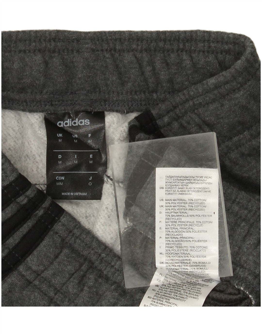 Pantaloni da tuta da uomo ADIDAS Joggers in cotone grigio medio