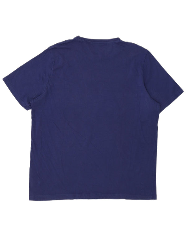 Puma Mens Graphic T-Shirt Top Large Blue