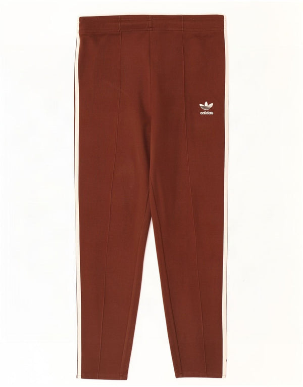 Pantaloni da tuta da donna Adidas UK 14 Large Marrone Cotone
