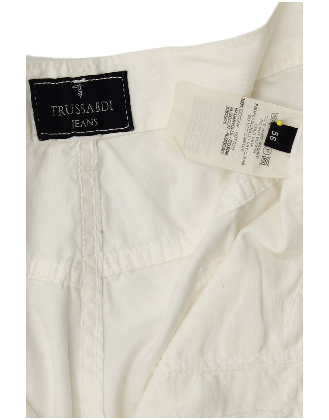 Pantaloncini Casual Uomo TRUSSARDI IT 56 3XL W36 Cotone Bianco