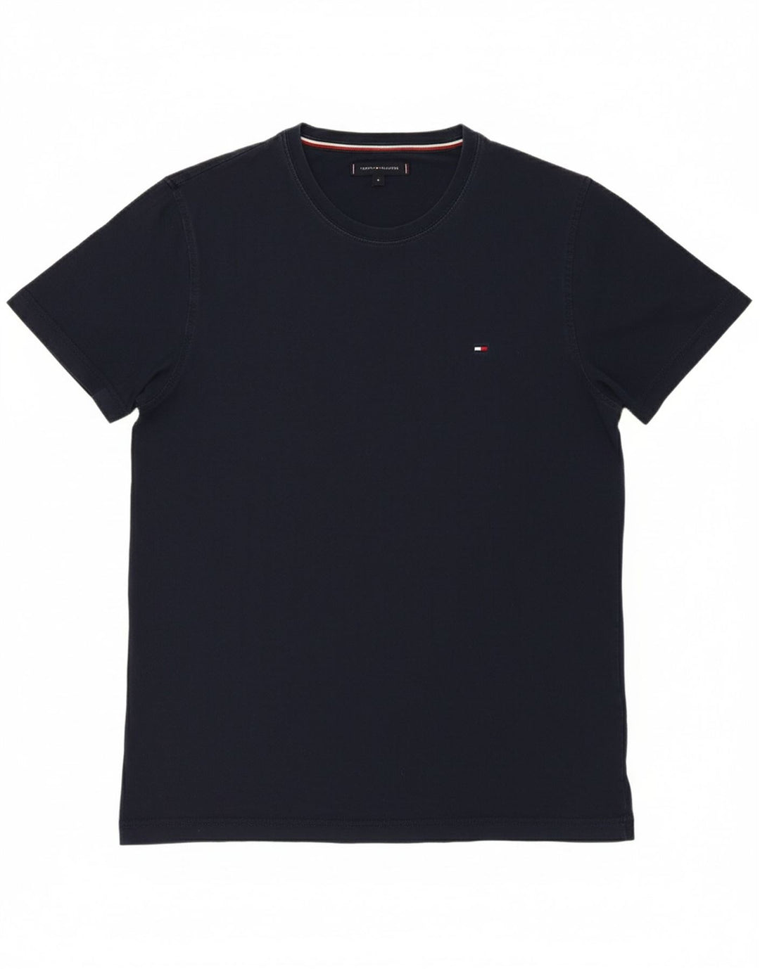TOMMY HILFIGER Mens T-Shirt Top Medium Navy Blue Cotton