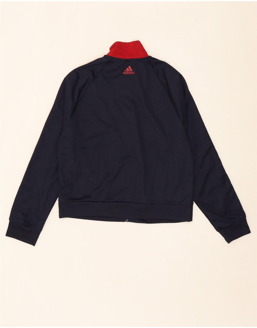 ADIDAS Boys Tracksuit Top Jacket 11-12 Years Navy Blue Vintage Adidas and Second-Hand Adidas from Messina Hembry 