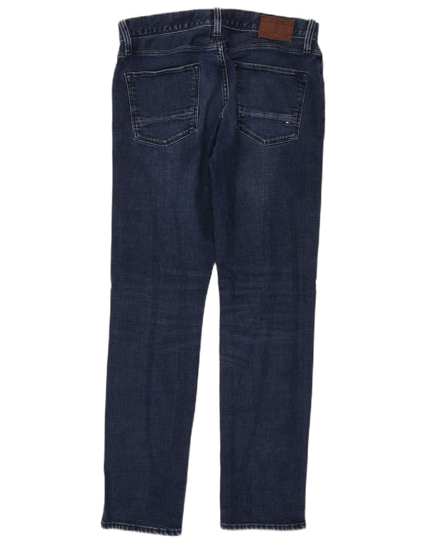 Tommy Hilfiger Uomo Denton Straight Jeans W30 L32 Blu Navy Cotone