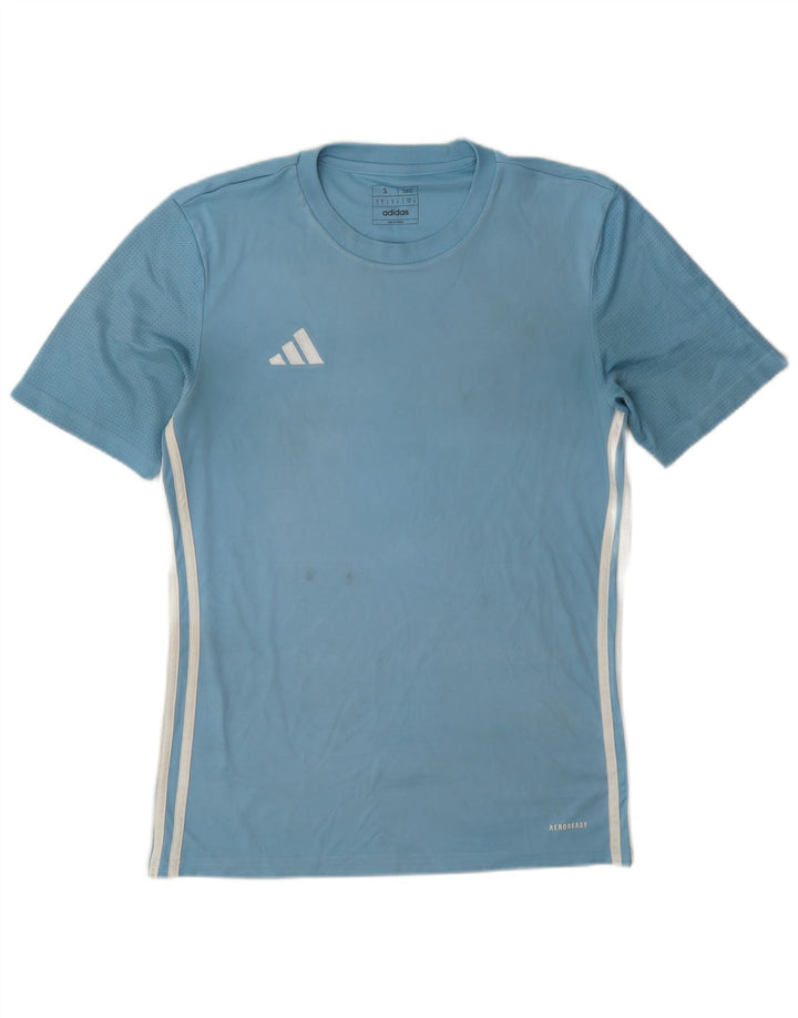 Maglietta slim fit da uomo Adidas Dri Fit piccola blu