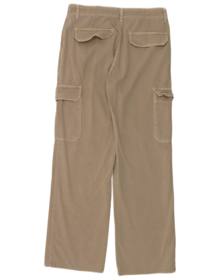Pantaloni cargo dritti da donna Zara EU 40 medi W30 L32 cotone grigio