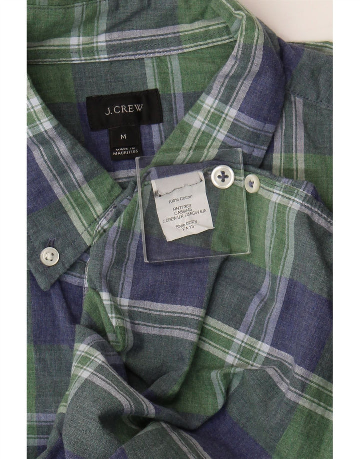 J. CREW Mens Shirt Medium Green Check Cotton Vintage J. Crew and Second-Hand J. Crew from Messina Hembry 