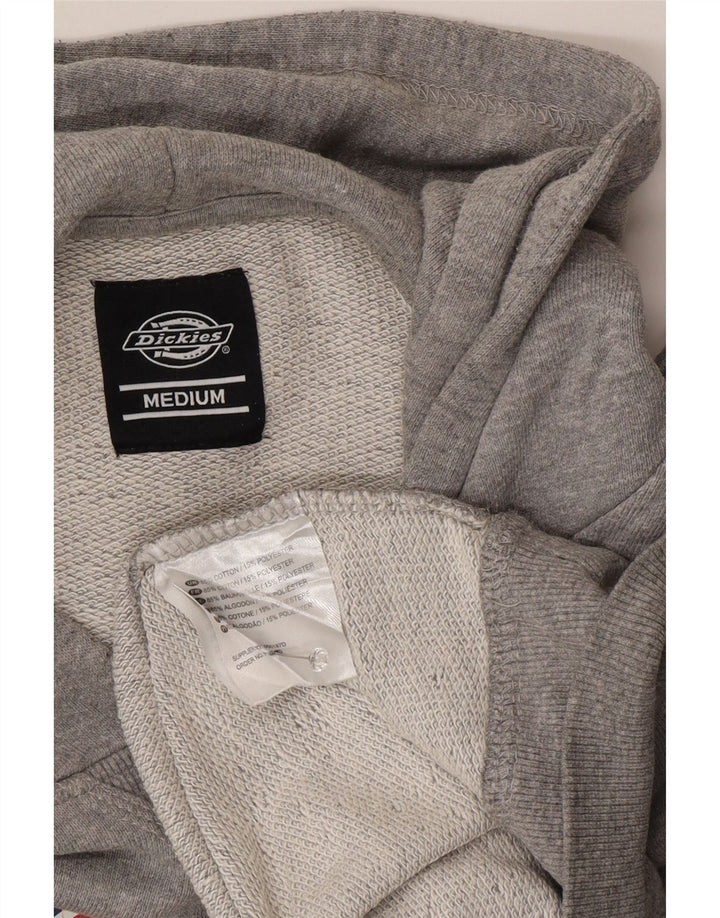 DICKIES Maglione con cappuccio grafico da uomo in cotone grigio medio