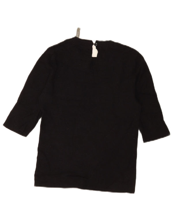 Top da donna Oasis manica 3/4 UK 8 Small Nero