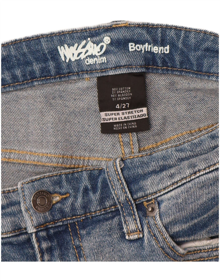 Mossimo Jeans Boyfriend affusolati da donna US 4 Small W27 L30 Cotone blu