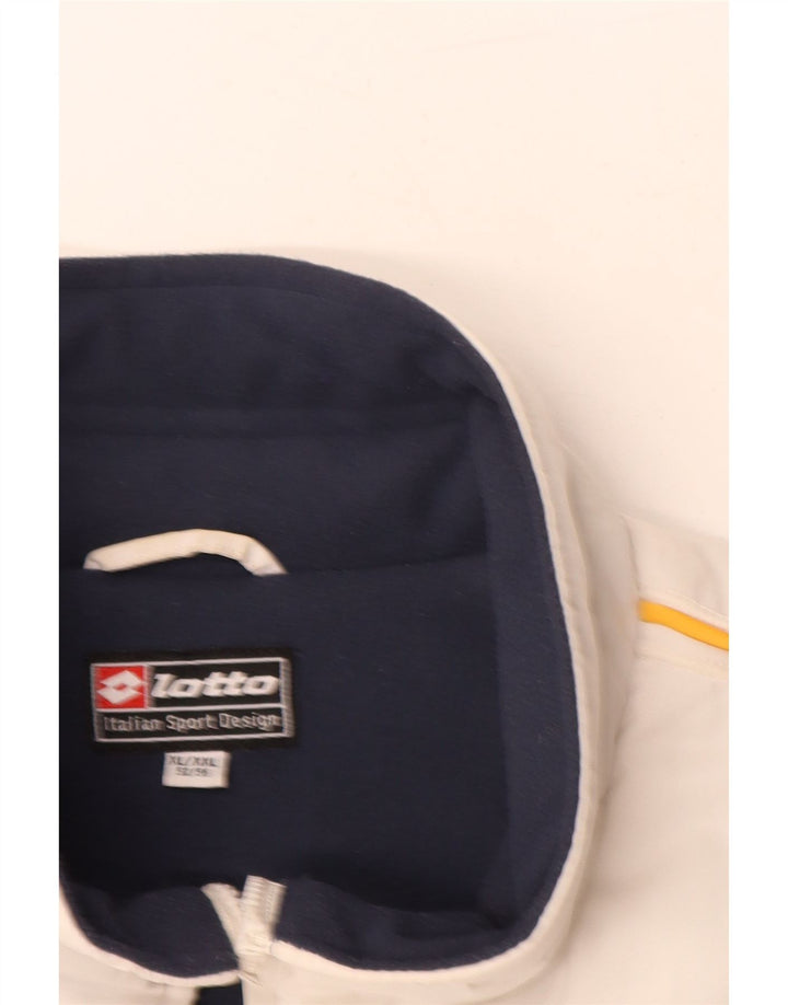 Gilet imbottito con grafica da uomo LOTTO IT 52 XL poliestere bianco