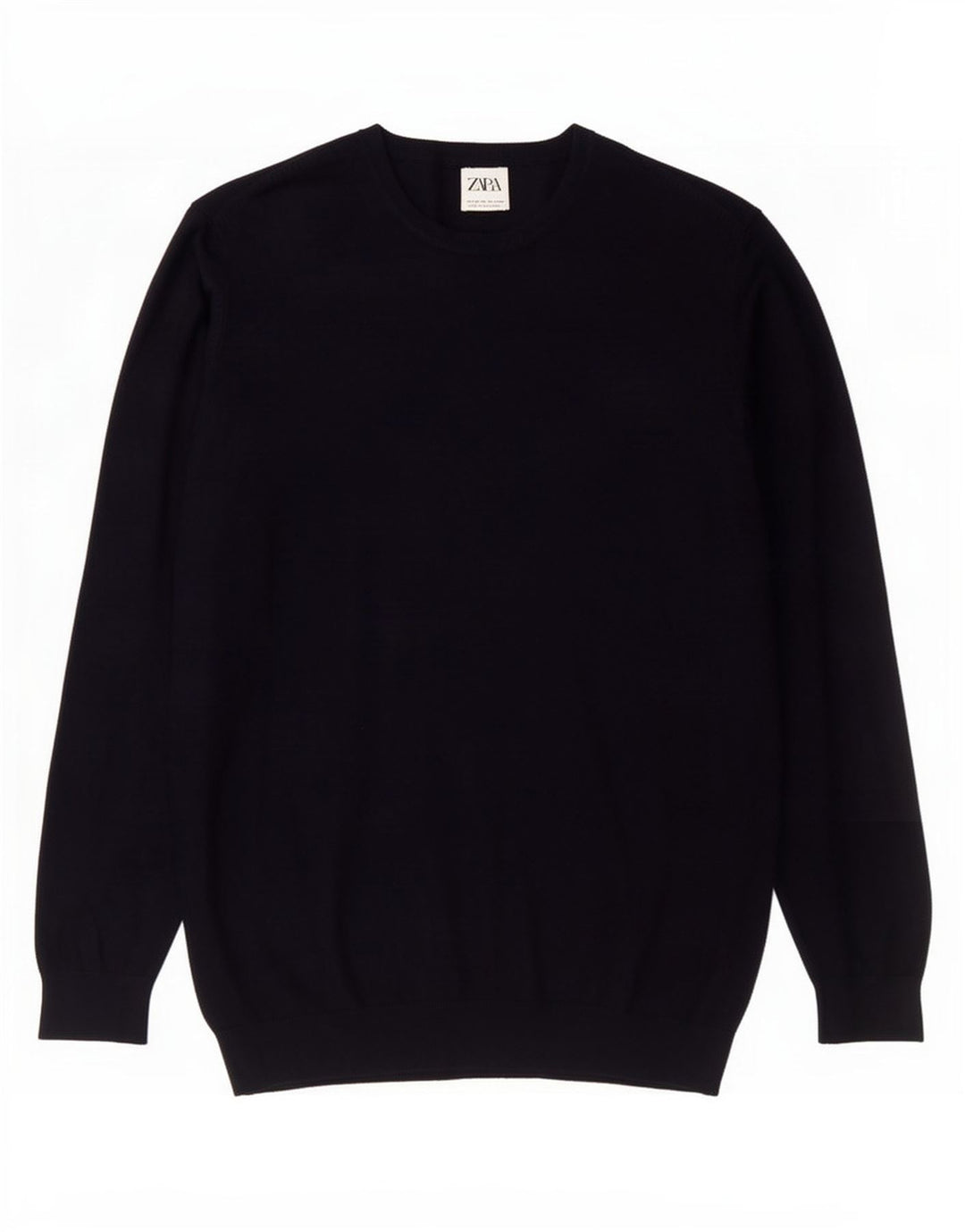 Maglione maglione girocollo da uomo Zara blu navy medio