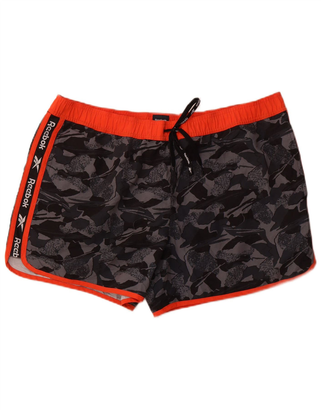 Pantaloncini da bagno da uomo Reebok XL grigio mimetico in poliestere