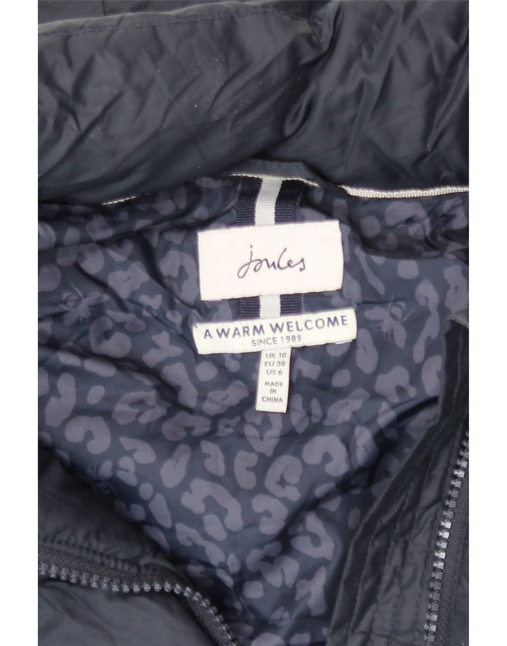 Cappotto imbottito oversize con cappuccio da donna Joules UK 10 piccolo poliestere blu navy