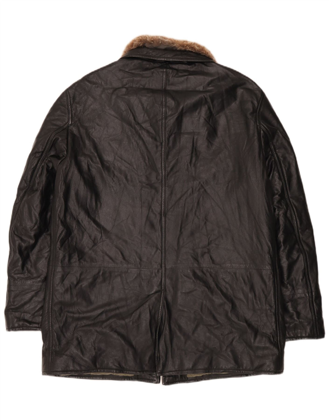 Giacca in pelle da uomo Enrico Mandelli UK 42 XL Nera