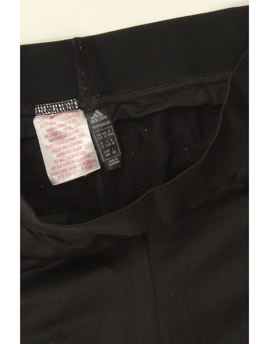 ADIDAS Girls Leggings 11-12 Years  Black Polyester