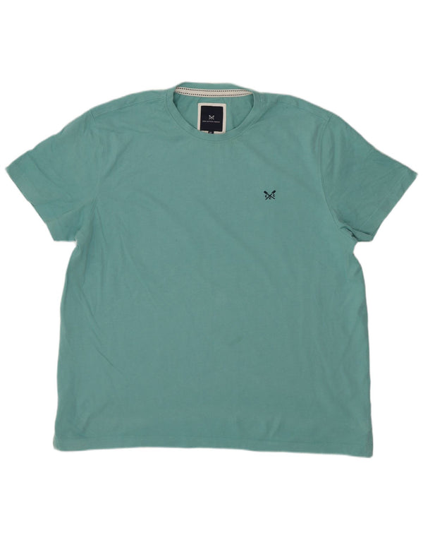 Crew Clothing T-shirt da uomo Top XL in cotone turchese