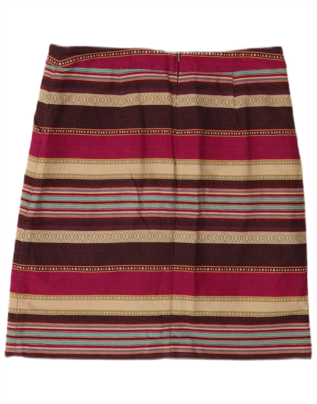Minigonna da donna White Stuff UK 12 media W32 cotone a righe multicolore