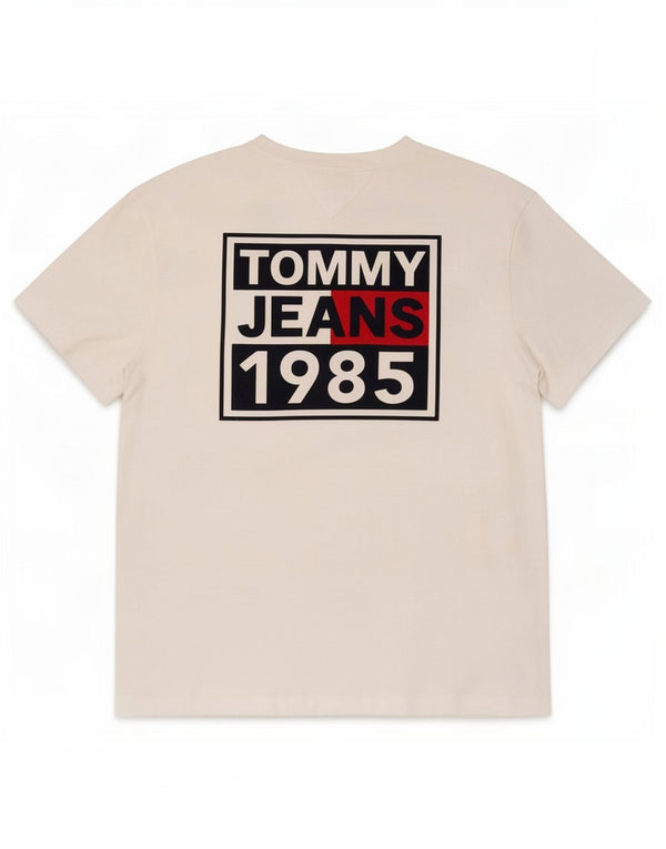 T-shirt grafica da uomo Tommy Hilfiger Top XL in cotone bianco