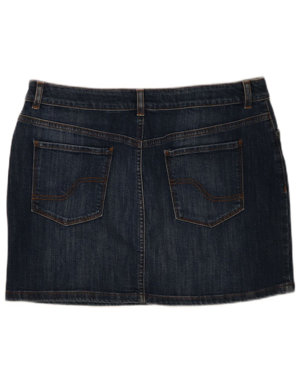 Mini gonna di jeans da donna Fat Face UK 14 grande W32 cotone blu