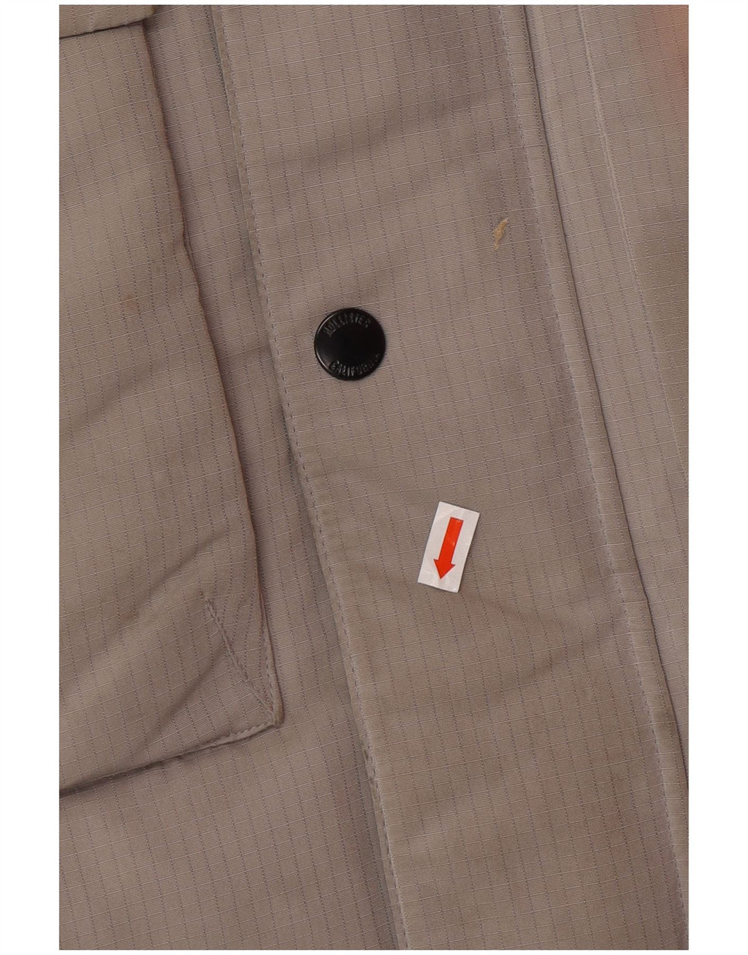 Giacca imbottita con cappuccio da uomo HOLLISTER UK 40 grande poliestere grigio