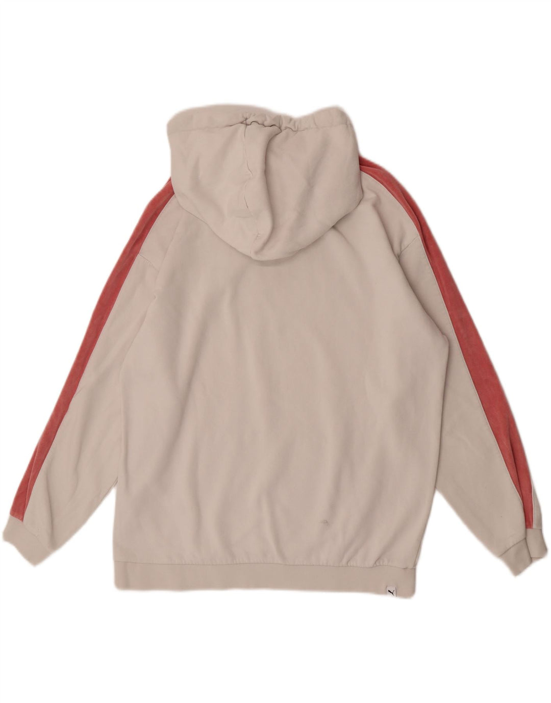 Felpa con cappuccio grafica da donna Puma UK 14 Medium White Colourblock