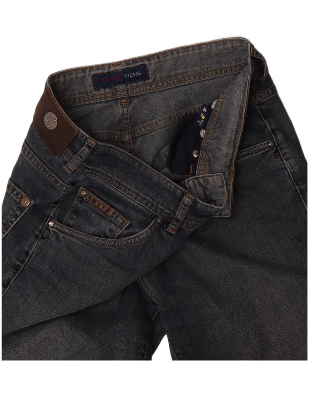 Jeans Dritti Donna Trussardi W30 L31 Blu