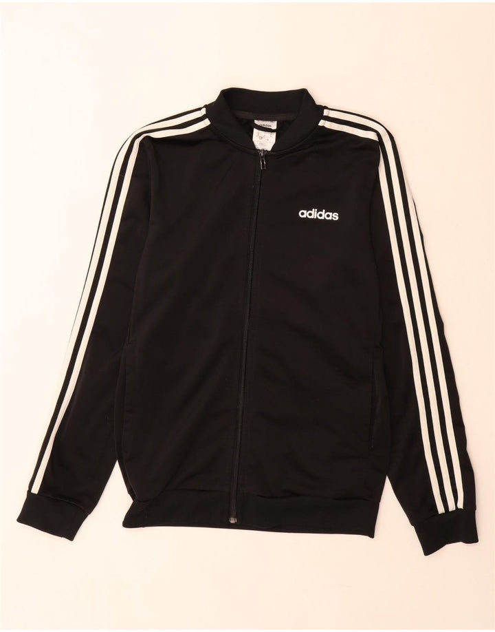 Giacca da ginnastica da uomo Adidas Small nera in poliestere