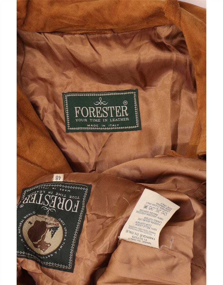 Soprabito oversize da donna Forester IT 48 XL in pelle marrone