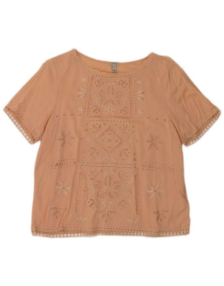 Top in camicetta da donna J. Crew UK 14 Rosa medio floreale